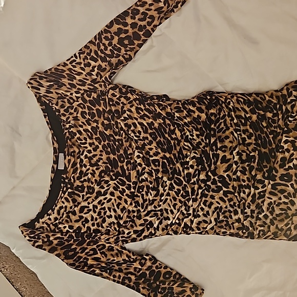 H&M Leopard Printer dress size 12 - Picture 3 of 8